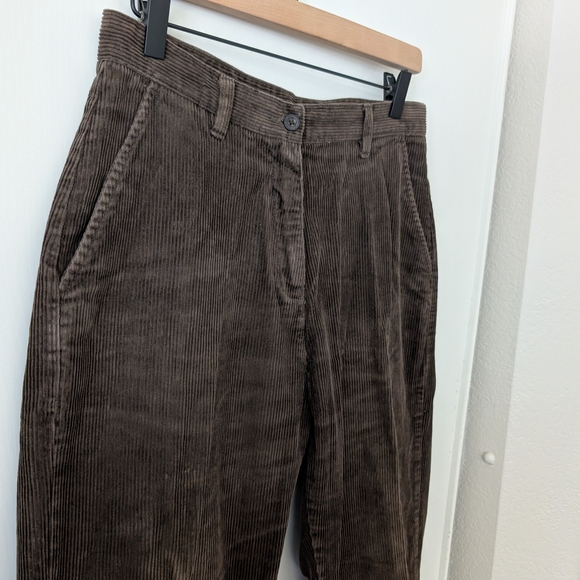 Vintage Woolrich Womens 8 Petite 100% Cotton Corduroy Pants Brown Classic Casual - Picture 4 of 7